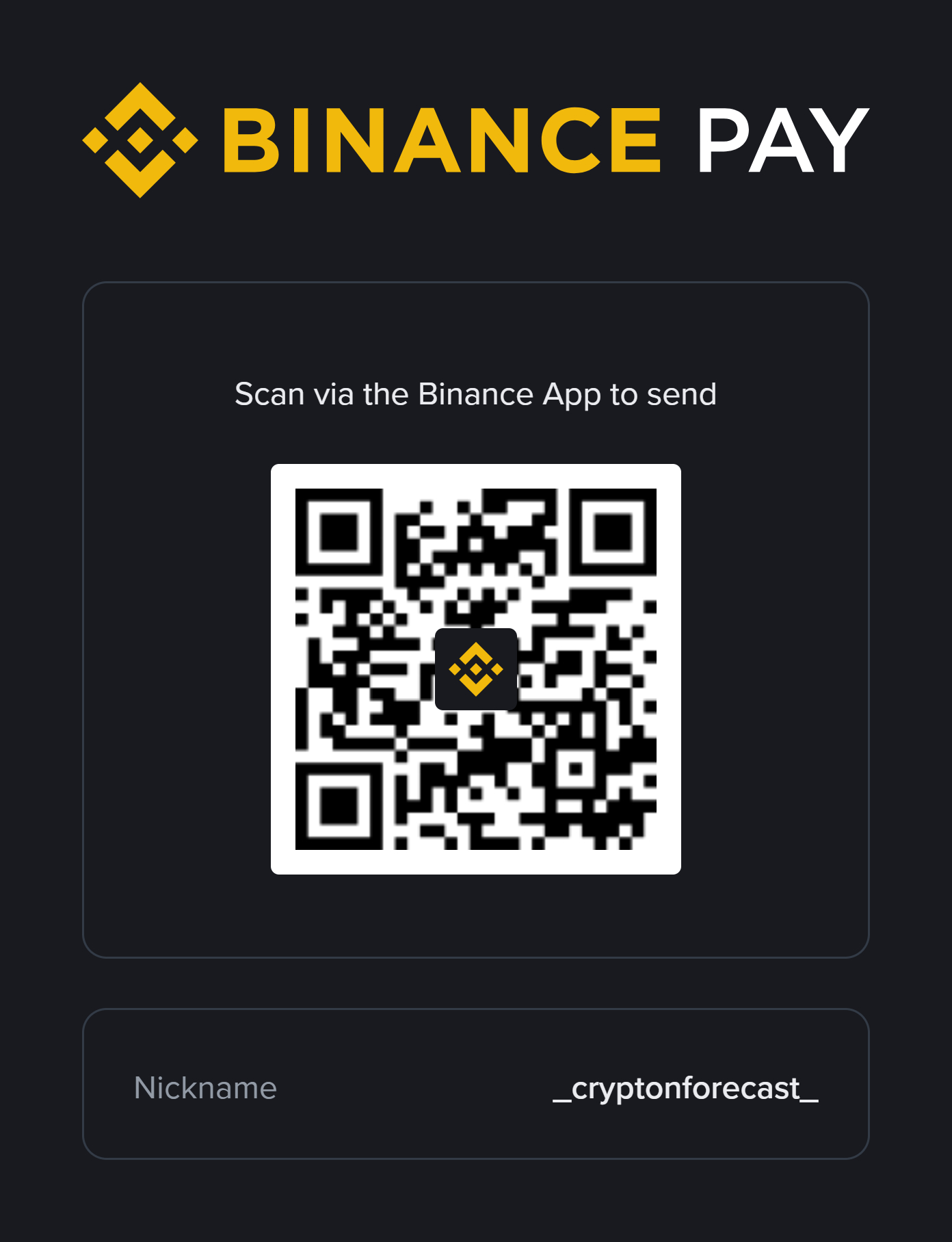 Binance Pay QR